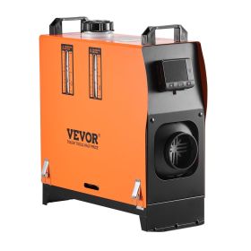Diesel Air Heater, 8 kW DC12-24V, Fast Heating Diesel Parking Heater with Remote Control and Color Digital Display, Low Noise, Voice Announcement